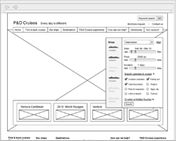 P&O Cruises Wireframes
